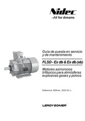 Leroy-Somer Nidec FLSD - Ex db Serie Instrucciones De Montaje, De Instalación De Puesta En Servicio Y De Mantenimiento