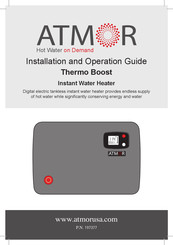 Atmor Thermo Boost 10.5 kW Guía De Instalación Y Funcionamiento