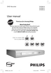 Philips DVDR615 Manual Del Usurario