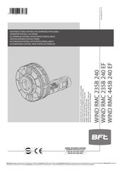 BFT WIND RMC 235B 240 Instrucciones De Instalación Y Reglaje