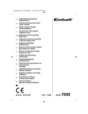 EINHELL RG-ET 7535 Manual De Instrucciones Original