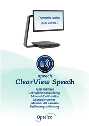 Optelec ClearView Speech Manual Del Usuario