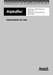 Ansell AlphaTec 186 Instrucciones De Uso