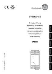 IFM Electronic efector 110 Manual De Instrucciones