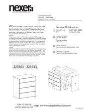 NEXERa 223603 Manual De Instrucciones De Ensamblaje