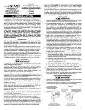 Franklin Electric Little Giant Big John 6-CIM-R Manual De Instrucciones