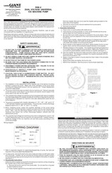 Franklin Electric Little Giant RIM-U Manual De Instrucciones