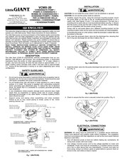 Franklin Electric Little Giant VCMX-20 Manual De Instrucciones