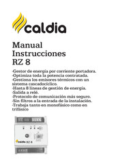 Caldia RZ 8 Manual De Instrucciones