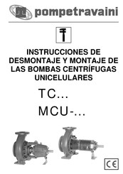 POMPETRAVAINI MCU-OD/SP Serie Instrucciones De Desmontaje Y Montaje