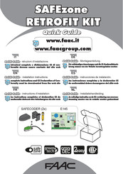 FAAC SAFEzone RETROFIT KIT Guía Rápida De Inicio