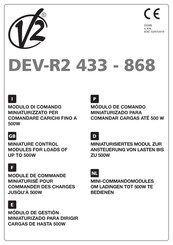 V2 DEV-R2 433 Manual De Instrucciones