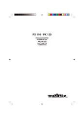 Metrix PX 120 Manual De Instrucciones