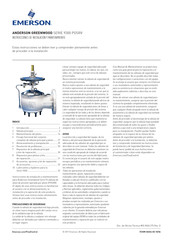 Emerson 9300 POSRV Serie Instrucciones De Instalación Y Mantenimiento