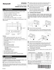 Honeywell RTH2520 Instalación Y Guía Para El Usuario