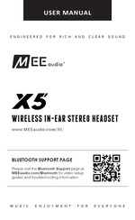 MEE AUDIO X5 Manual De Usuario