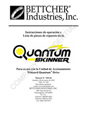 BETTCHER INDUSTRIES Quantum Skinner Instrucciones De Operación