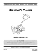 MTD 400 Manual Del Operador