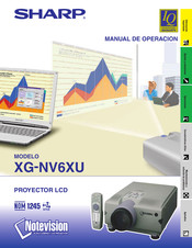 Sharp XG-NV6XU Manual De Operación