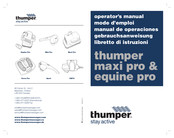 Thumper Equine pro Manual De Operaciones