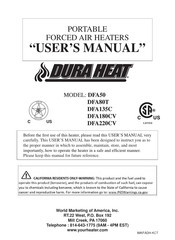 Dura Heat DFA180CV Manual Del Usurario