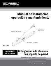 GORBEL AL100 Manual De Instalación, Operación Y Mantenimiento