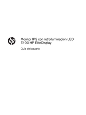 HP EliteDisplay E190i Guia Del Usuario