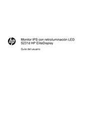 Hp EliteDisplay S231d Guia Del Usuario