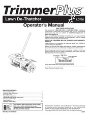 MTD TrimmerPlus LD720 Manual Del Operador