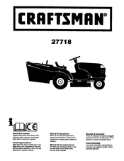 Craftsman 27718 Manual De Instrucciones