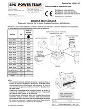 SPX Power Team PE8 Serie Manual De Instrucciones