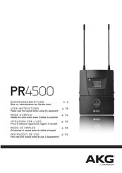 Harman AKG PR4500 Modo De Empleo