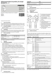 Festo MS6-SV-C Serie Manual De Instrucciones