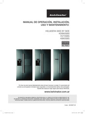 Kelvinator KB60SBS Manual De Operación, Instalación, Uso Y Mantenimiento