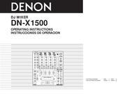 Denon DN-X1500 Instrucciones De Operación