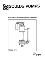 ITT Goulds Pumps VJC Instrucciones De Instalación, Operación Y Mantenimiento