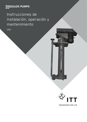 ITT Goulds Pumps VRS Instrucciones De Instalación, Operación Y Mantenimiento