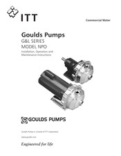 ITT Goulds Pumps NPO Instrucciones De Instalación, Operación Y Mantenimiento