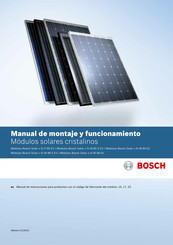 Bosch Solar c-Si M 48 S EU Manual De Montaje Y Funcionamiento