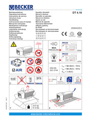 Becker DT 4.16 Instrucciones Para El Manejo