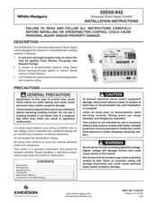 Emerson White-Rodgers 50D50-842 Instrucciones De Instalación
