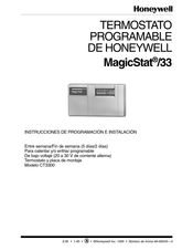 Honeywell MagicStat 33 Instrucciones De Programación E Instalación