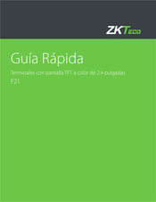 Zkteco F21 Guía Rápida
