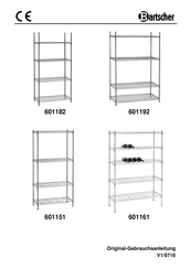 Bartscher 601161 Manual De Instrucciones