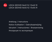 Leica GEOVID 10x42 R Manual De Instrucciones