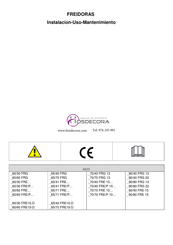 Hosdecora 60/30 FRE Serie Instalación, Uso, Mantenimiento