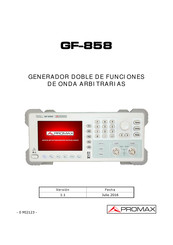 Promax GF-858 Manual De Instrucciones