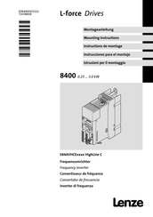 Lenze L-force C E84AVHCE Serie Instrucciones Para El Montaje