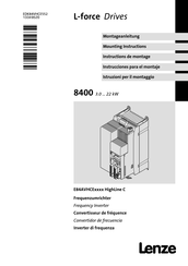 Lenze L-force HighLine C E84AVHCE2234 X Serie Instrucciones Para El Montaje