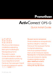 promethean ActivConnect OPS-G Guía De Instalación Rápida